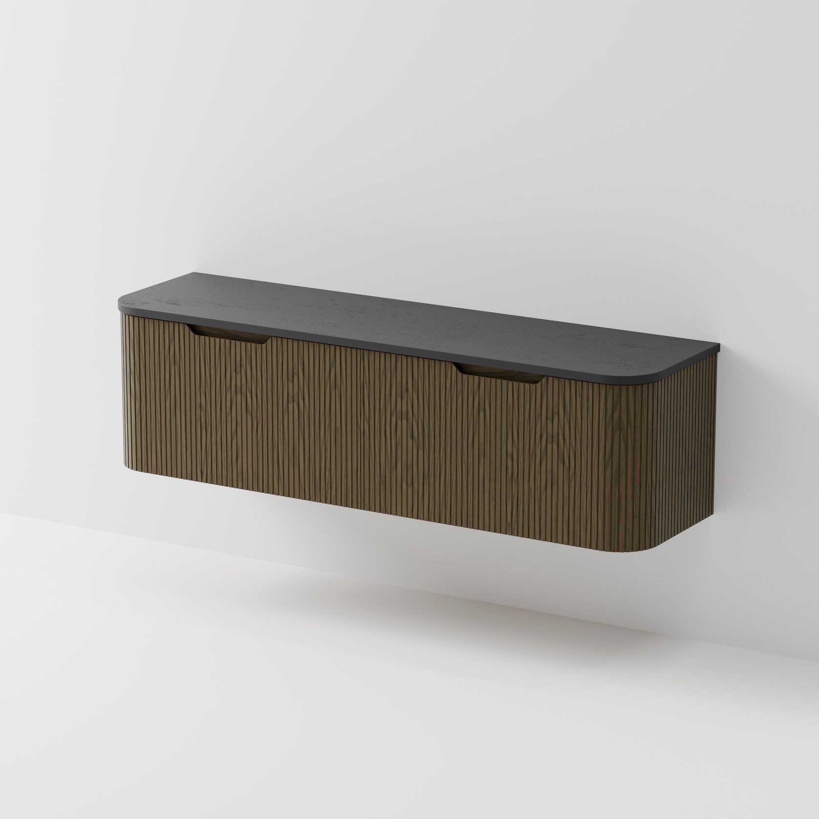 Sora 1800DB Vanity | Concrete Slab Top gallery detail image