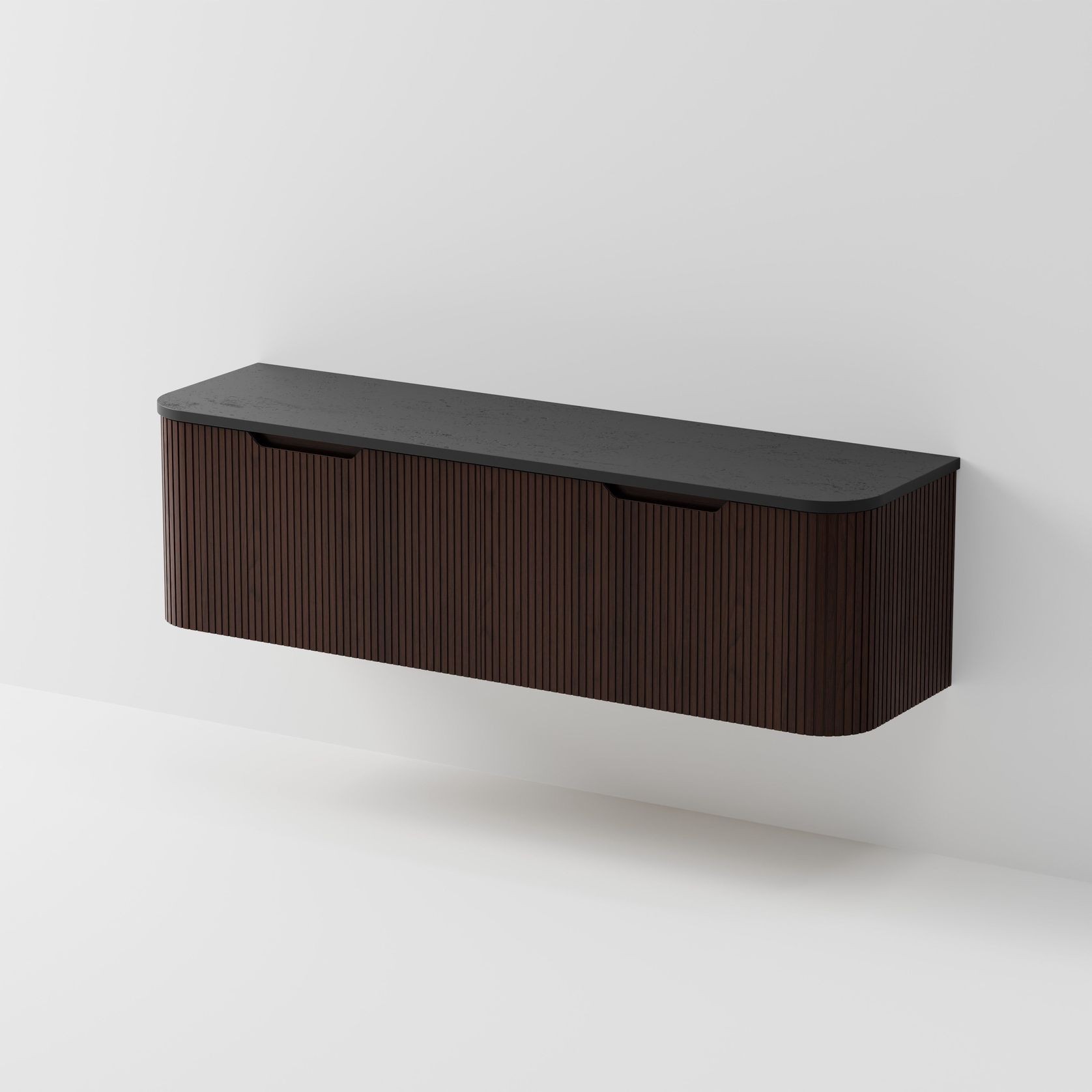 Sora 1800DB Vanity | Concrete Slab Top gallery detail image