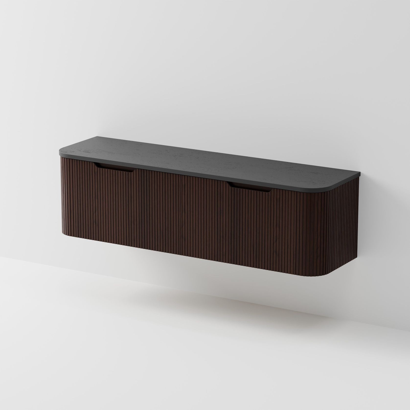 Sora 1800DB Vanity | Concrete Slab Top gallery detail image