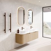 Sora Oval LED Mirror | 500x1050 gallery detail image