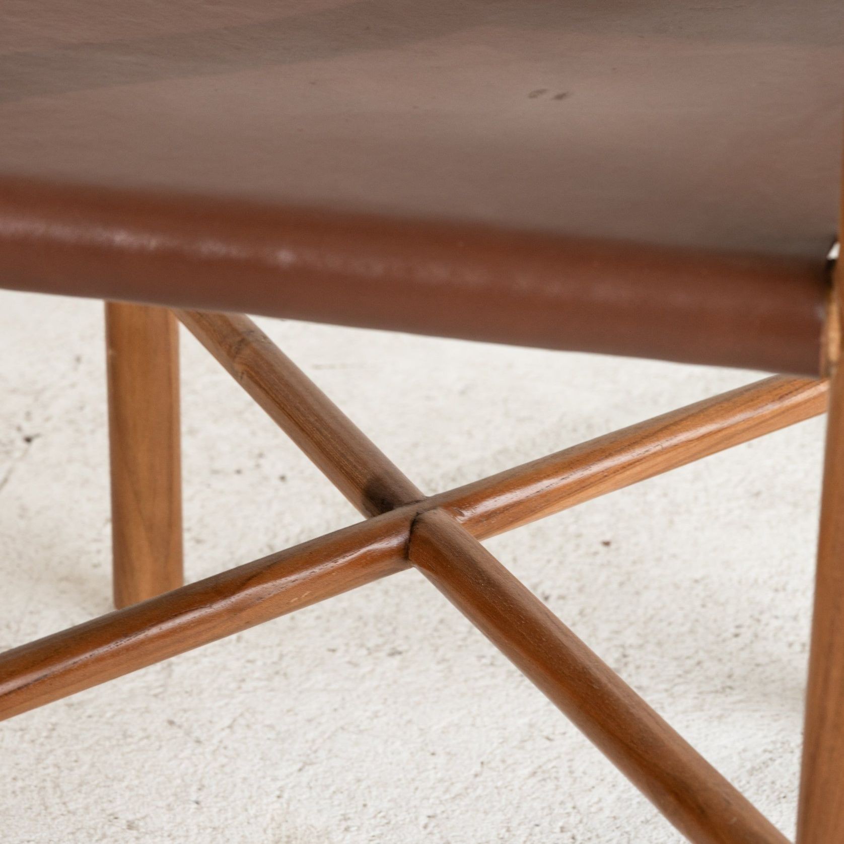 Soren Leather Dining Chair - Chocolate gallery detail image