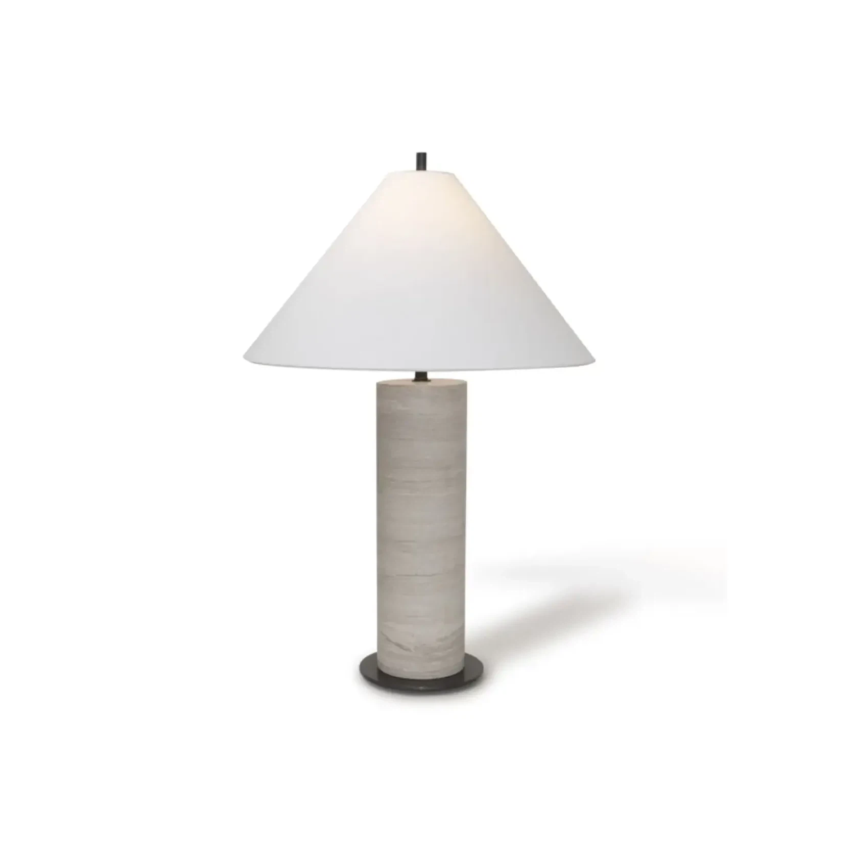 Sorrento Table Lamp - Grey Woodgrain Marble gallery detail image