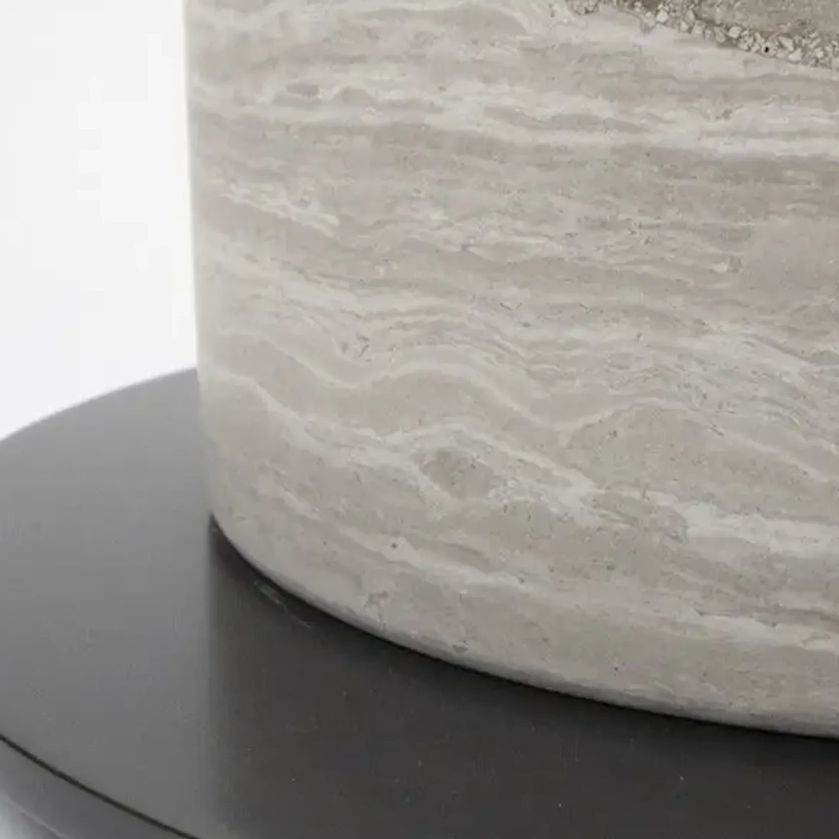 Sorrento Table Lamp - Grey Woodgrain Marble gallery detail image