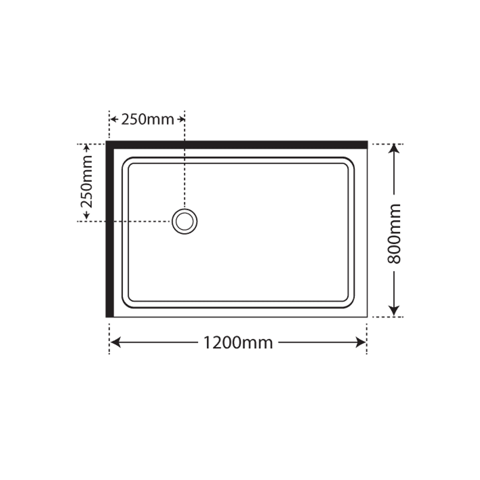 Premier Frameless 2 Sided Sliding Door Shower 1200×800 gallery detail image