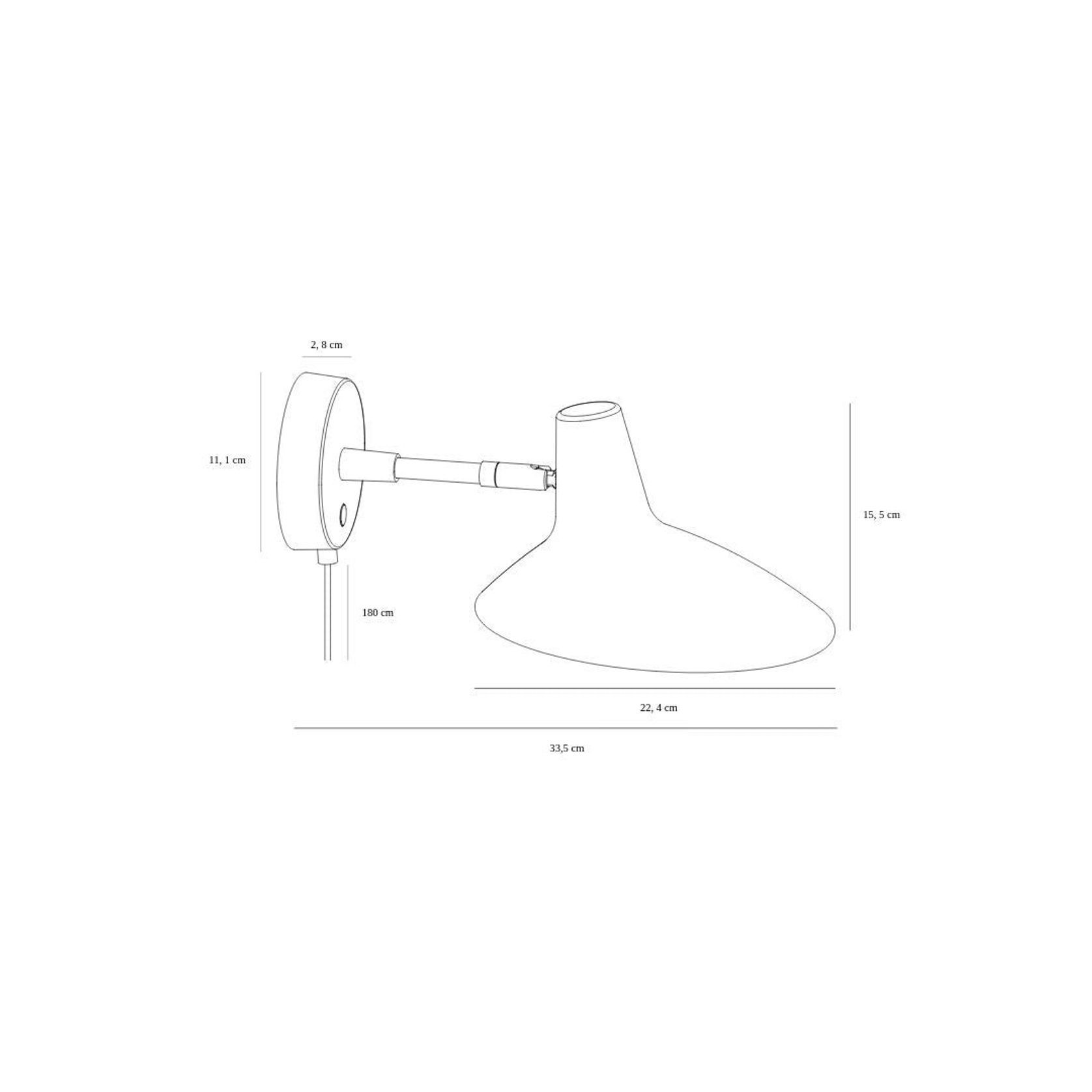 Darci Short Wall Light gallery detail image