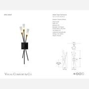 Visual Comfort Chapman & Myers Stellar Triple Tail Sconce gallery detail image