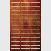 DECORATIVE FENCE PANEL - HALF FERN WITH STRAIGHT LINES gallery detail image
