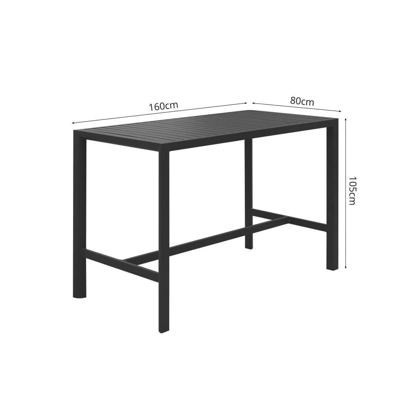 Stratus Outdoor Aluminium Bar Leaner Table gallery detail image