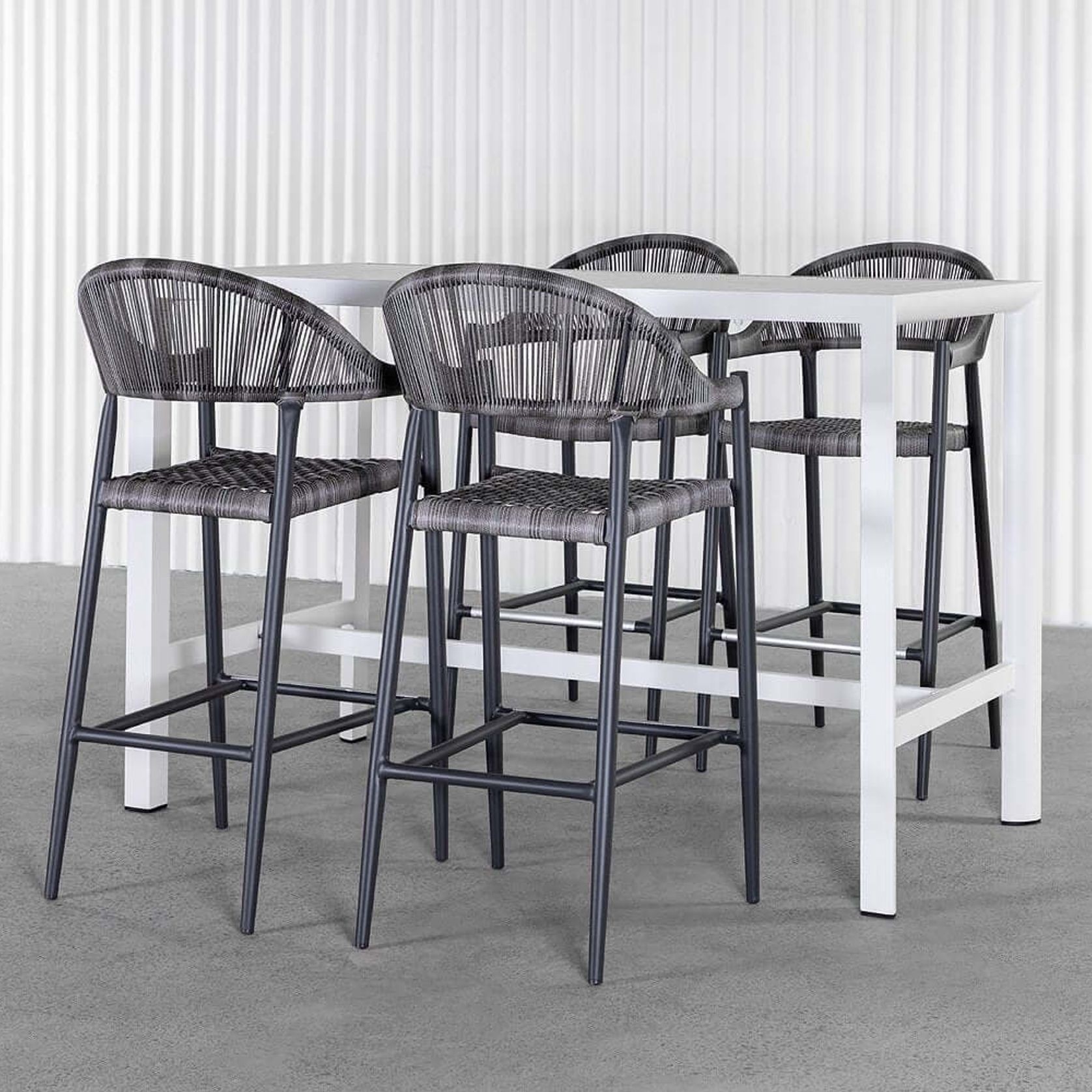 Stratus Outdoor Aluminium Bar Leaner Table gallery detail image