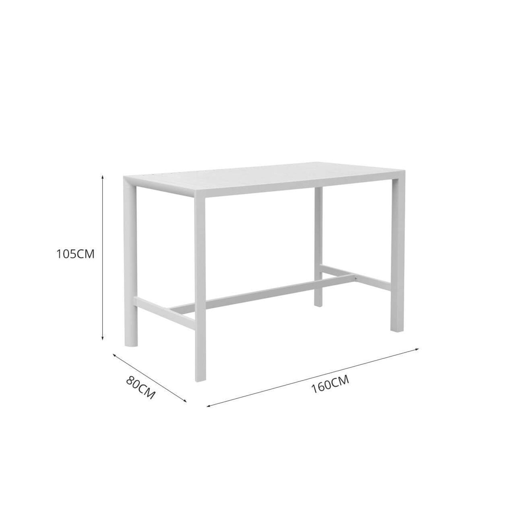 Stratus Outdoor Aluminium Bar Leaner Table gallery detail image