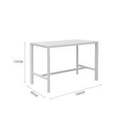 Stratus Outdoor Aluminium Bar Leaner Table gallery detail image
