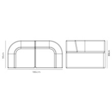 Stretch 3 Seater Sofa - Corduroy Cocoa gallery detail image