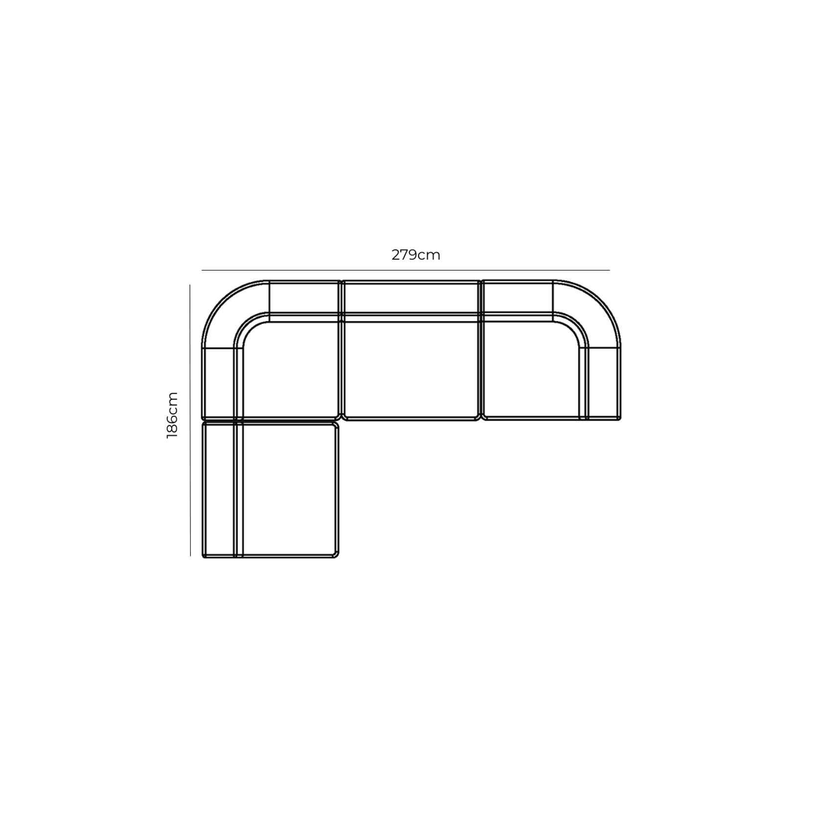 Stretch 4 Seater Open Chaise Sofa - Fossil Eucalyptus gallery detail image