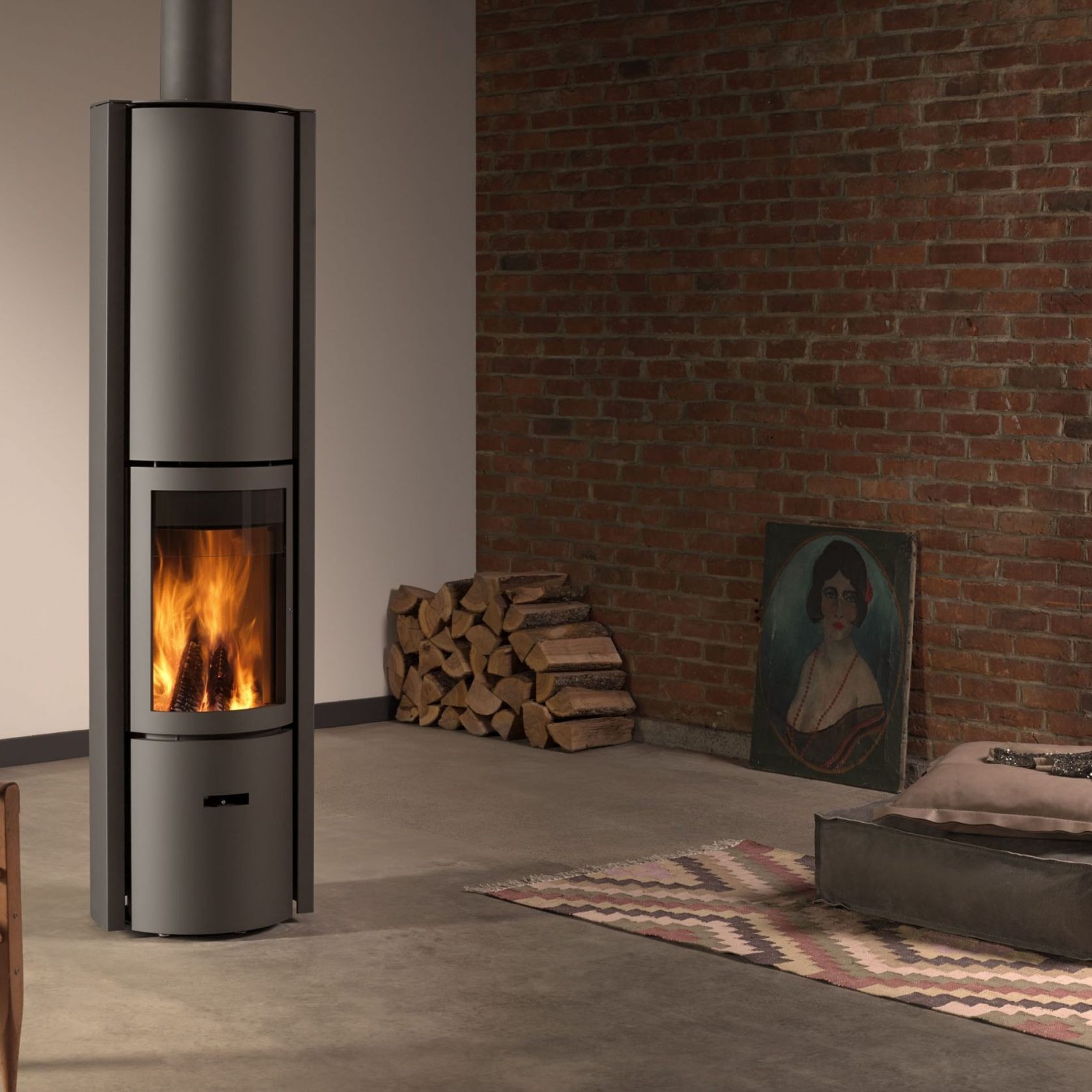Stuv 30 Compact High Freestanding Wood Fireplace gallery detail image