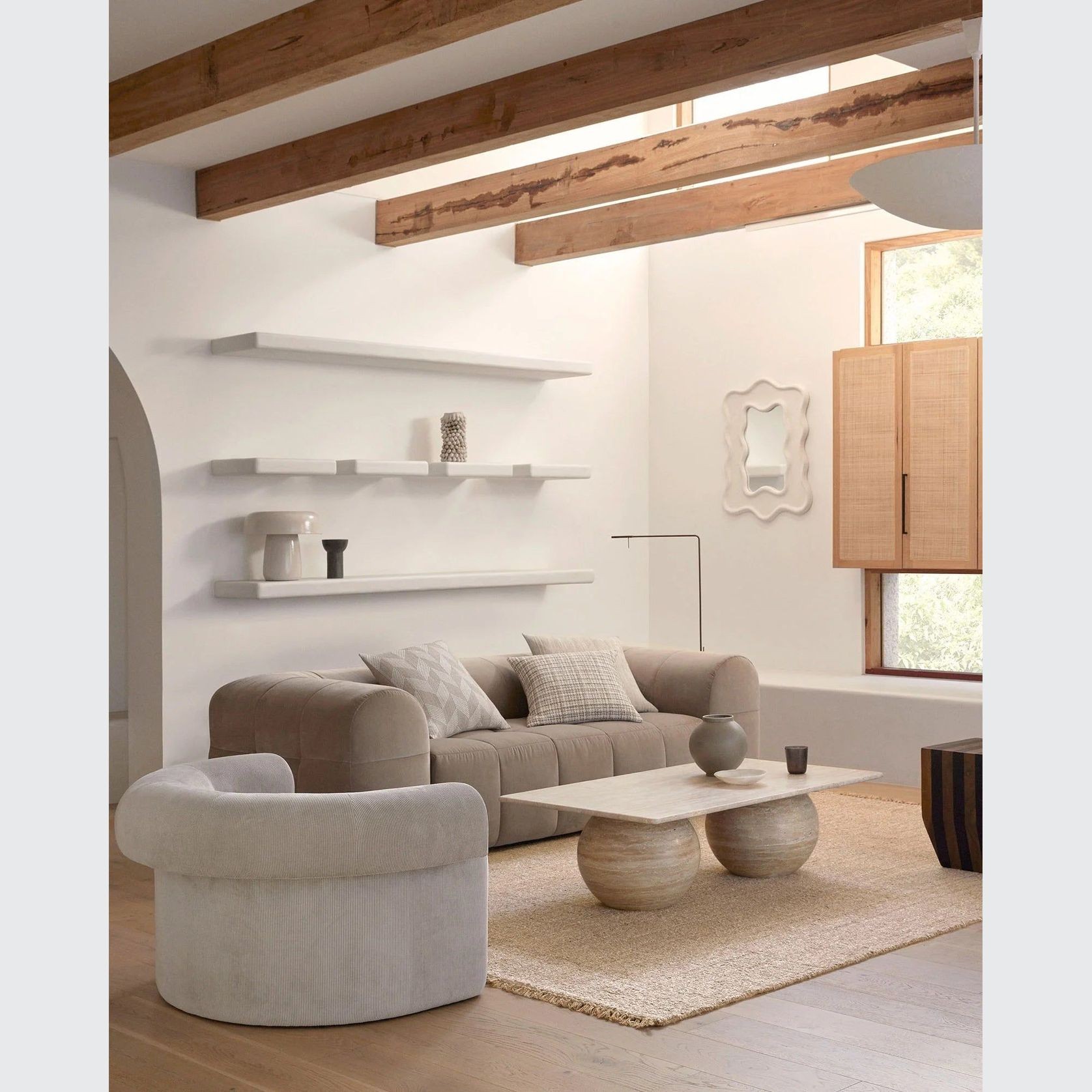 Weave Home Riva Cushion - Natural | 50 x 50cm gallery detail image