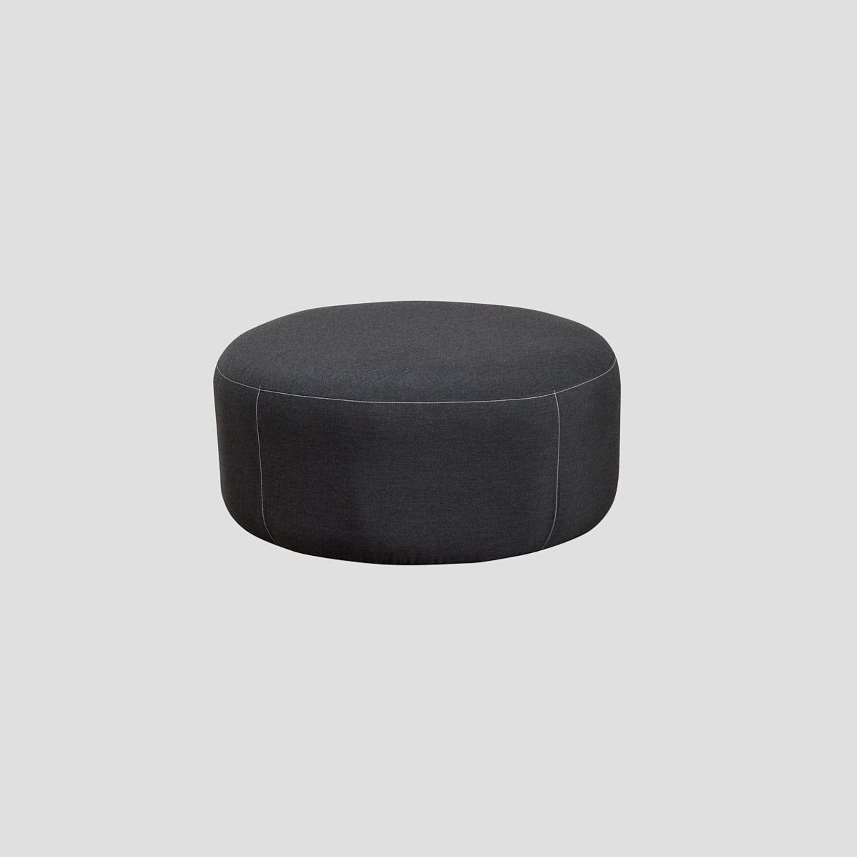 Sunbrella Round Ottoman - Sooty gallery detail image