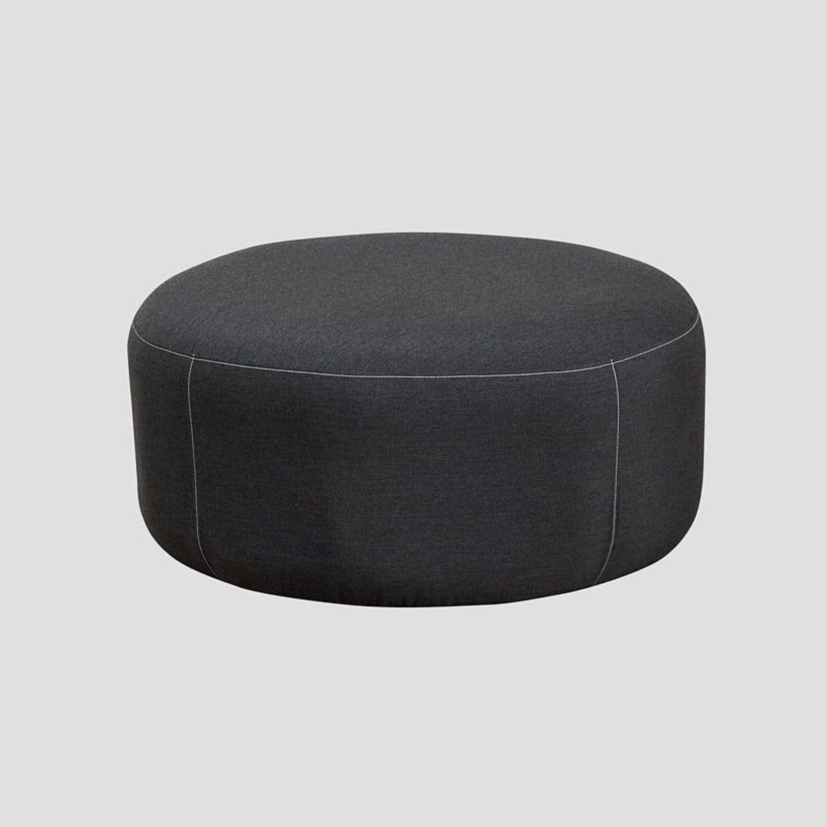 Sunbrella Round Ottoman - Sooty gallery detail image