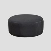 Sunbrella Round Ottoman - Sooty gallery detail image