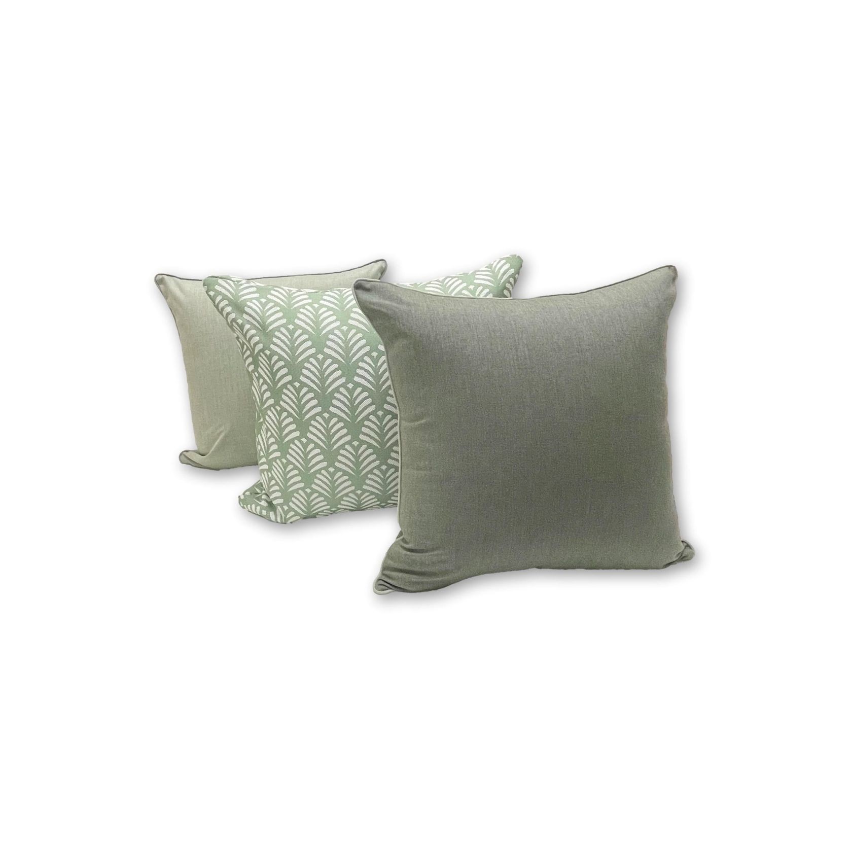 Sunbrella Cast in Oasis with Piping gallery detail image