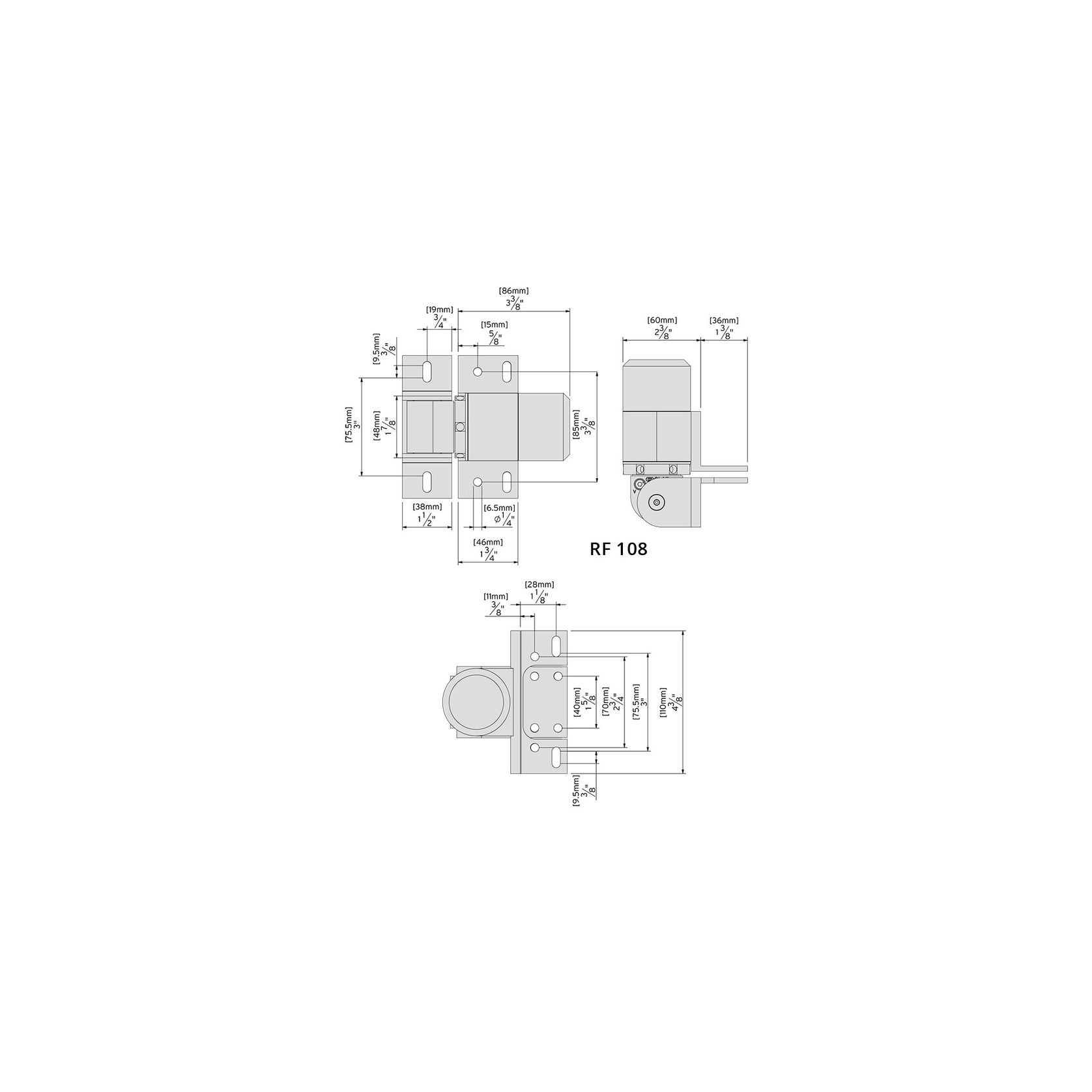 Sureclose® Readyfit 108 Hinge gallery detail image