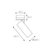 Omni Directional Can Light, Surface Mounted, Long gallery detail image