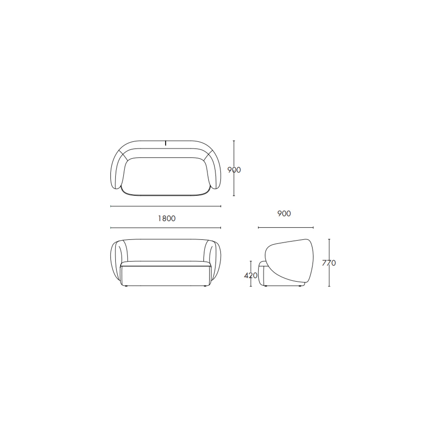 Swell 2 Seater Sofa gallery detail image
