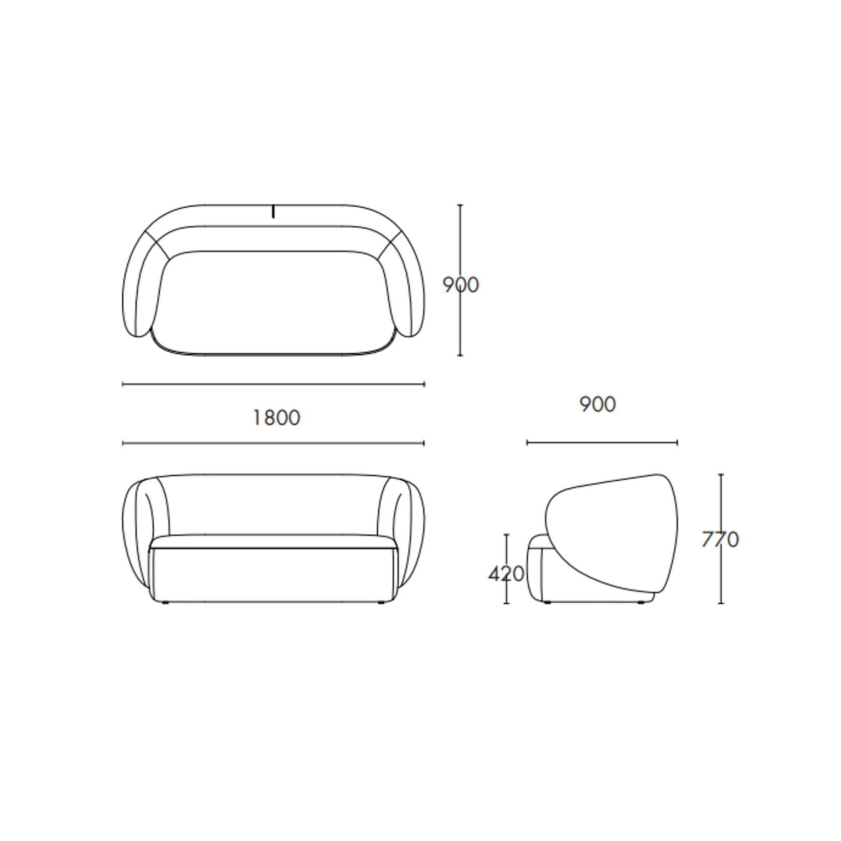 Swell 2 Seater Sofa gallery detail image