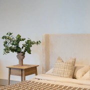 Snug King Bed Head - Corduroy Off White gallery detail image