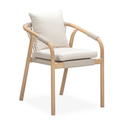 Burnett Outdoor Dining Chair - Eucalyptus / Beige gallery detail image