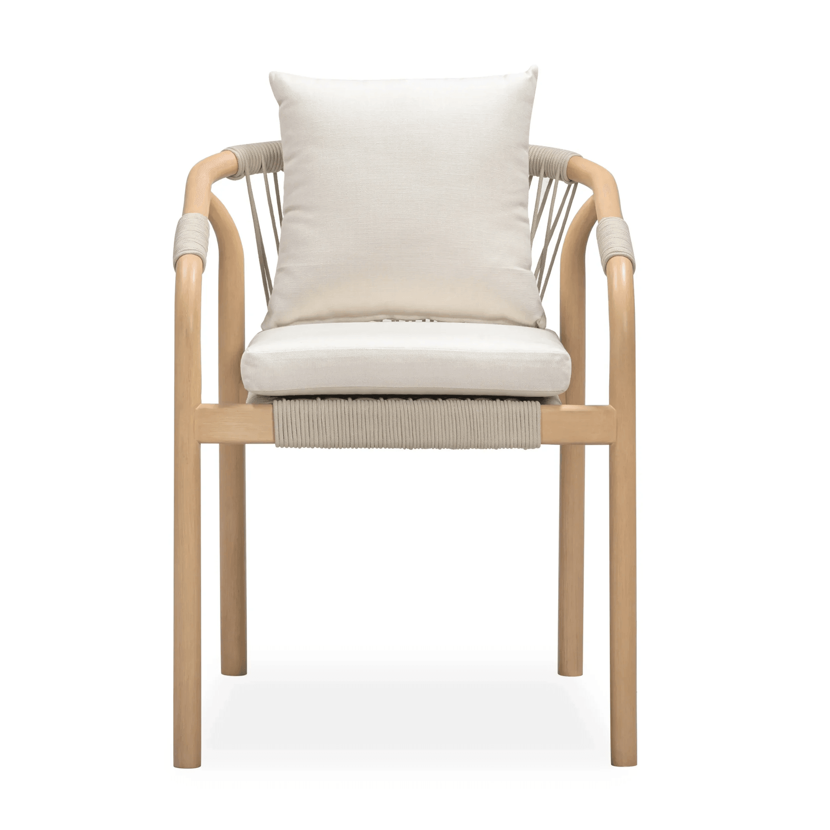 Burnett Outdoor Dining Chair - Eucalyptus / Beige gallery detail image