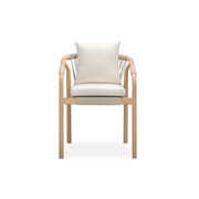 Burnett Outdoor Dining Chair - Eucalyptus / Beige gallery detail image