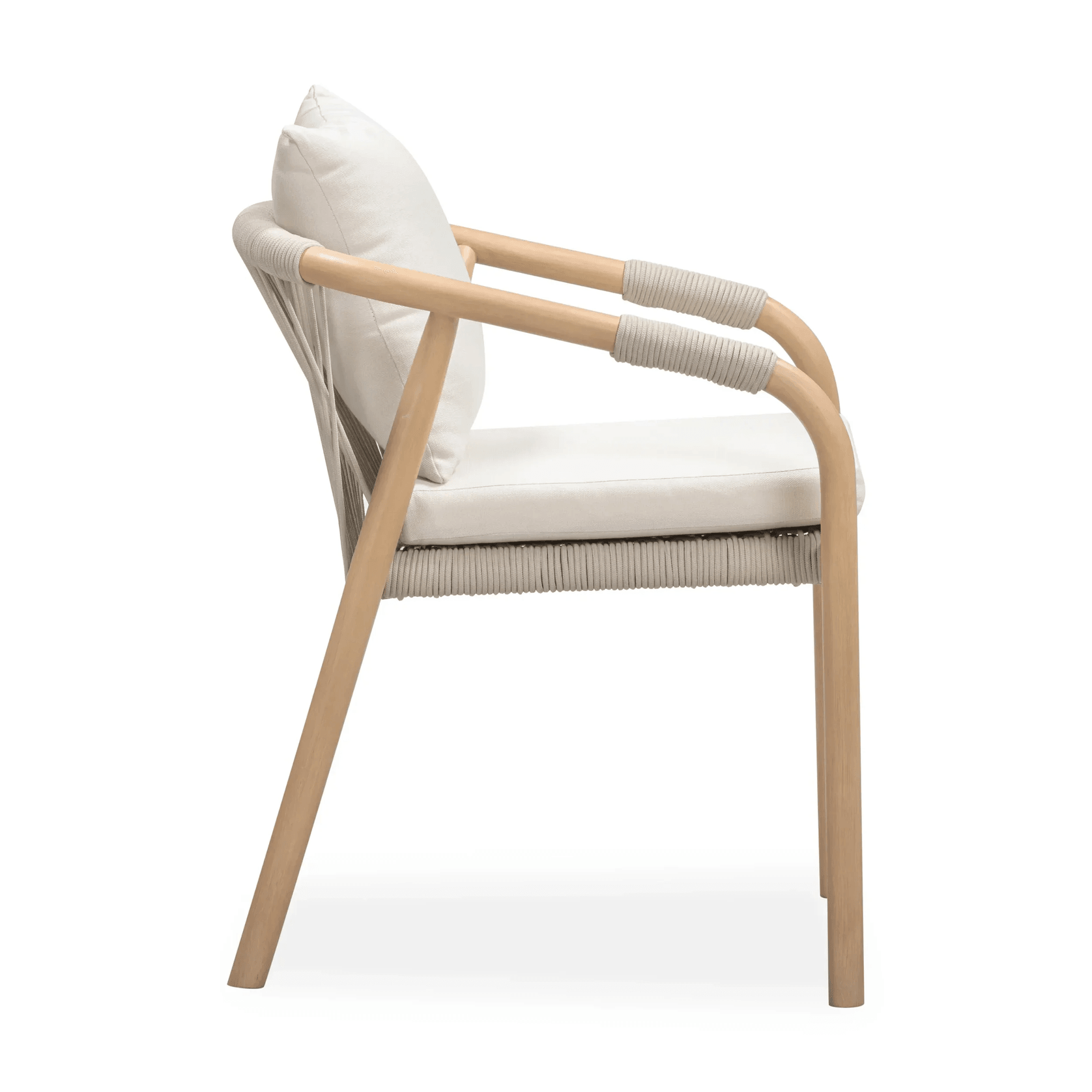 Burnett Outdoor Dining Chair - Eucalyptus / Beige gallery detail image