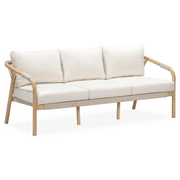 Burnett Outdoor 3 Seater Sofa - Eucalyptus / Beige gallery detail image