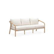 Burnett Outdoor 3 Seater Sofa - Eucalyptus / Beige gallery detail image