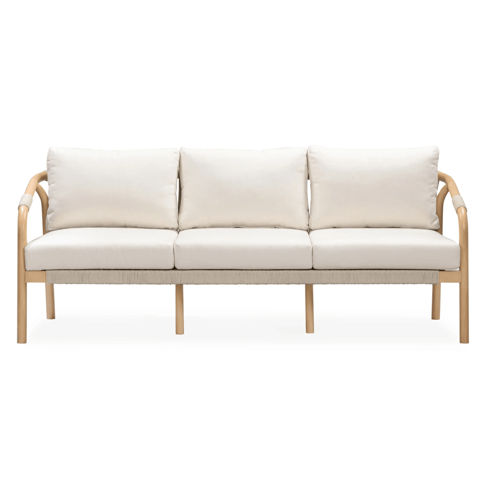 Burnett Outdoor 3 Seater Sofa - Eucalyptus / Beige gallery detail image