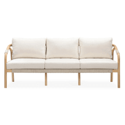 Burnett Outdoor 3 Seater Sofa - Eucalyptus / Beige gallery detail image