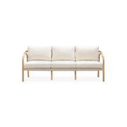 Burnett Outdoor 3 Seater Sofa - Eucalyptus / Beige gallery detail image
