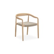 Sal Outdoor Dining Chair - Eucalyptus / Beige gallery detail image