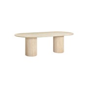 Arlie Outdoor Dining Table 240cm - Travertine Finish gallery detail image