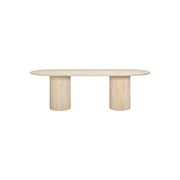 Arlie Outdoor Dining Table 240cm - Travertine Finish gallery detail image
