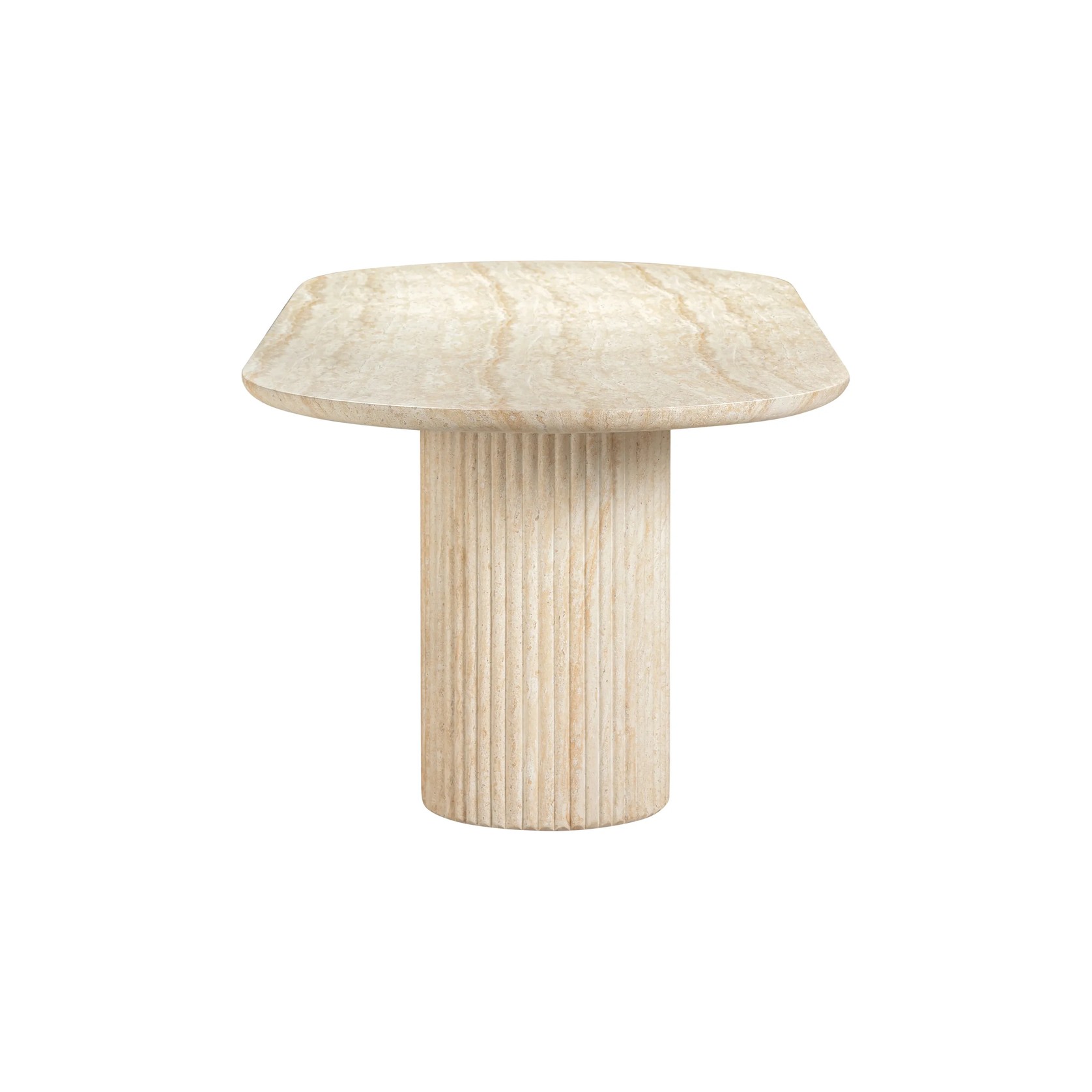Arlie Outdoor Dining Table 240cm - Travertine Finish gallery detail image