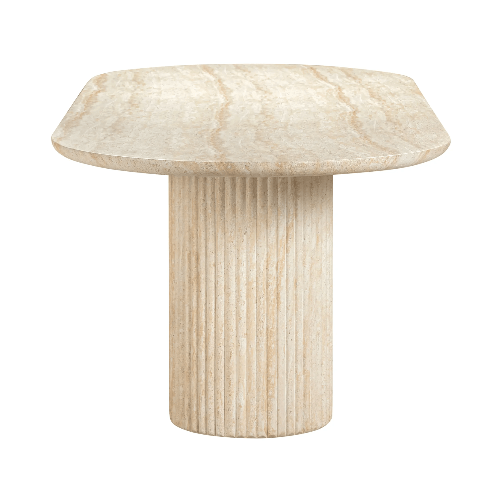 Arlie Outdoor Dining Table 240cm - Travertine Finish gallery detail image