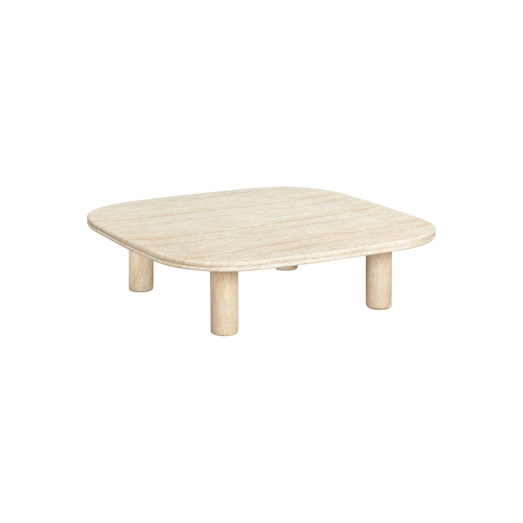 Reed Outdoor Coffee Table - Travertine Finish gallery detail image