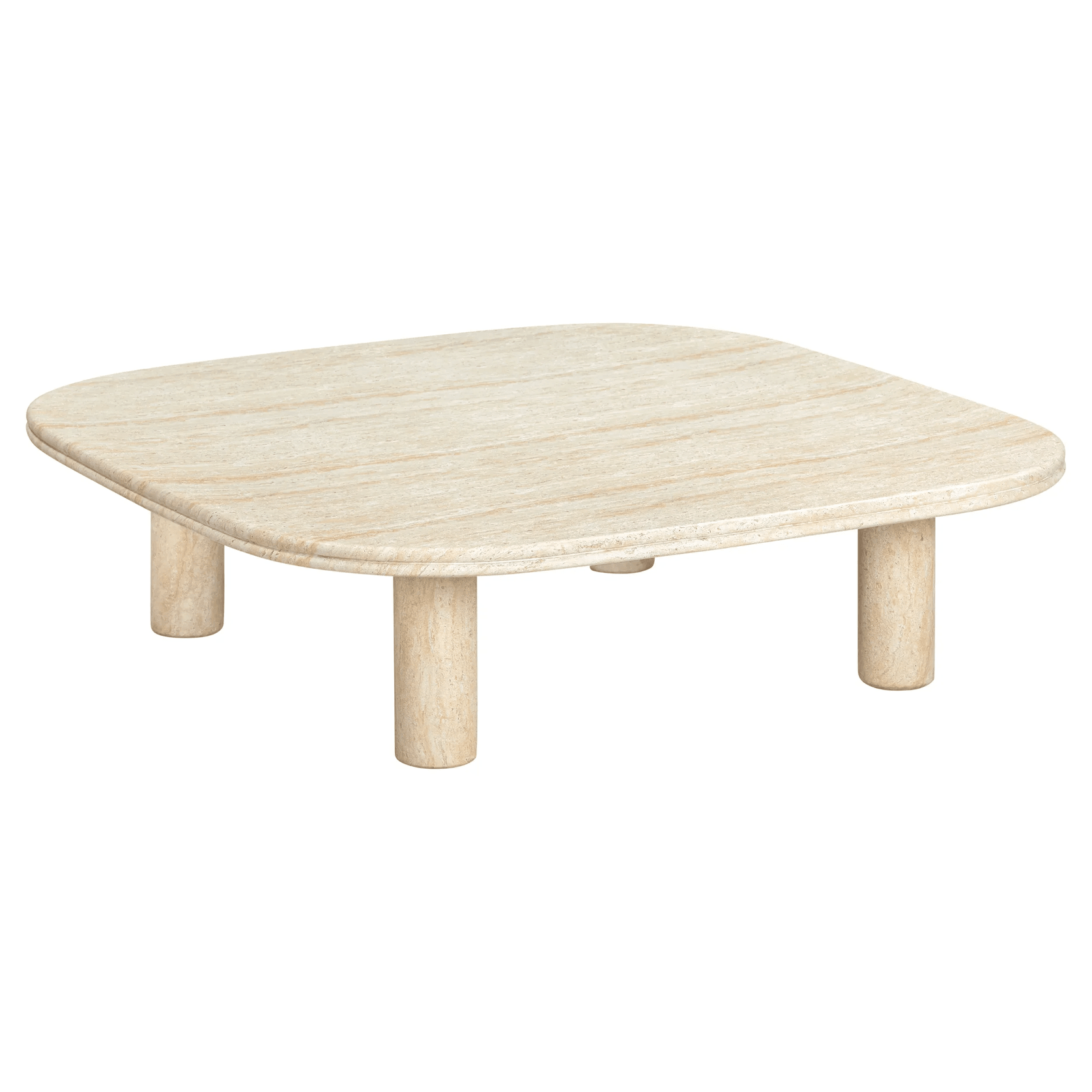 Reed Outdoor Coffee Table - Travertine Finish gallery detail image