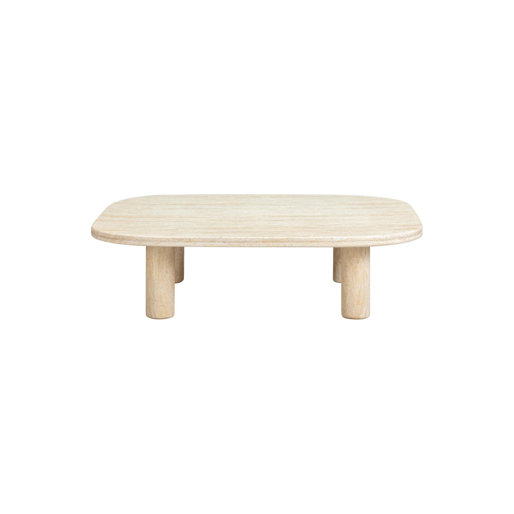 Reed Outdoor Coffee Table - Travertine Finish gallery detail image