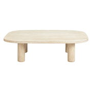 Reed Outdoor Coffee Table - Travertine Finish gallery detail image