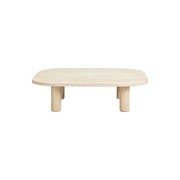 Reed Outdoor Coffee Table - Travertine Finish gallery detail image