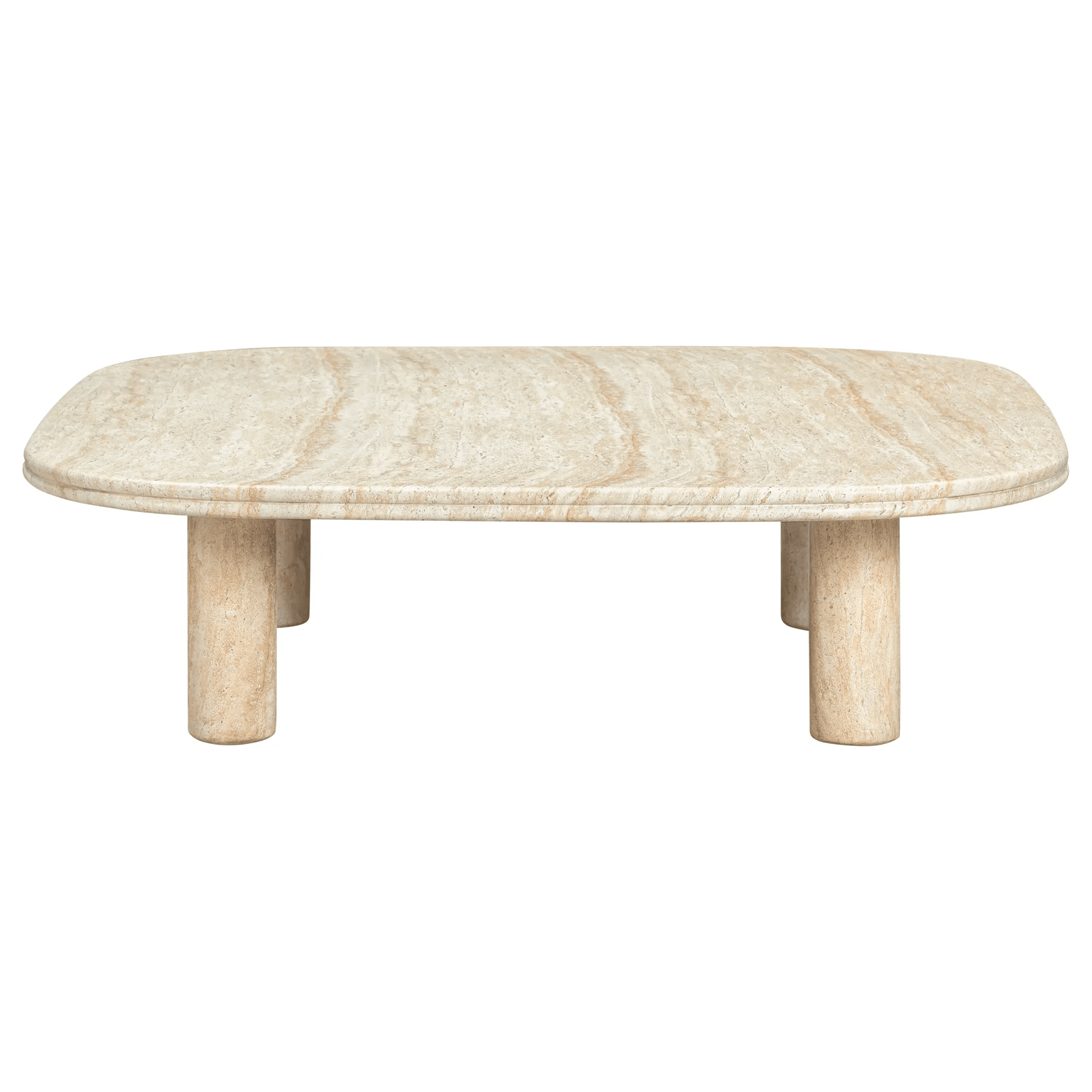 Reed Outdoor Coffee Table - Travertine Finish gallery detail image