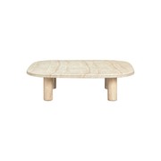 Reed Outdoor Coffee Table - Travertine Finish gallery detail image