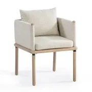 Lonnie Outdoor Dining Chair - Oyster Grey gallery detail image